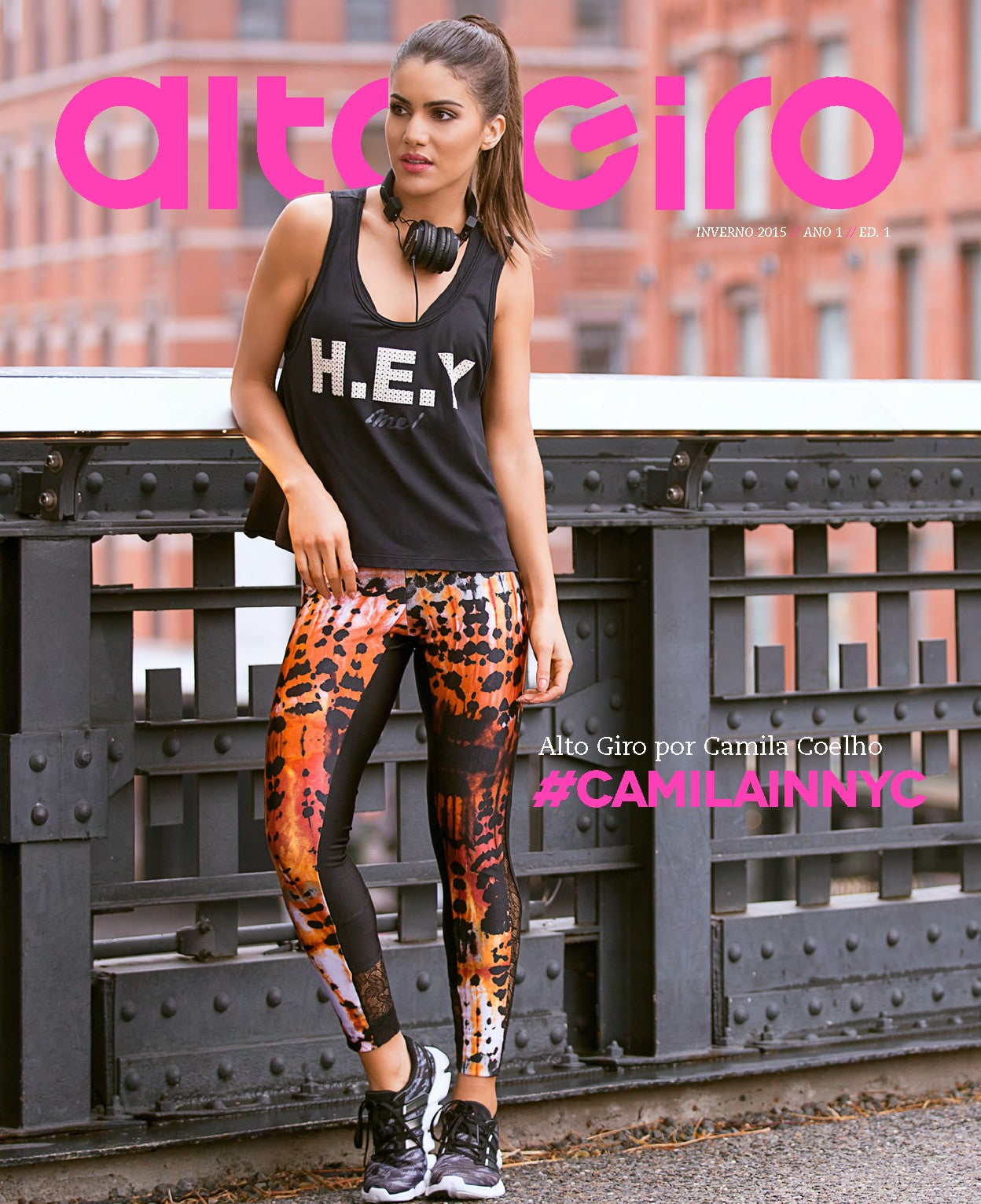 Alto Giro Lacy Art Leopard Legging