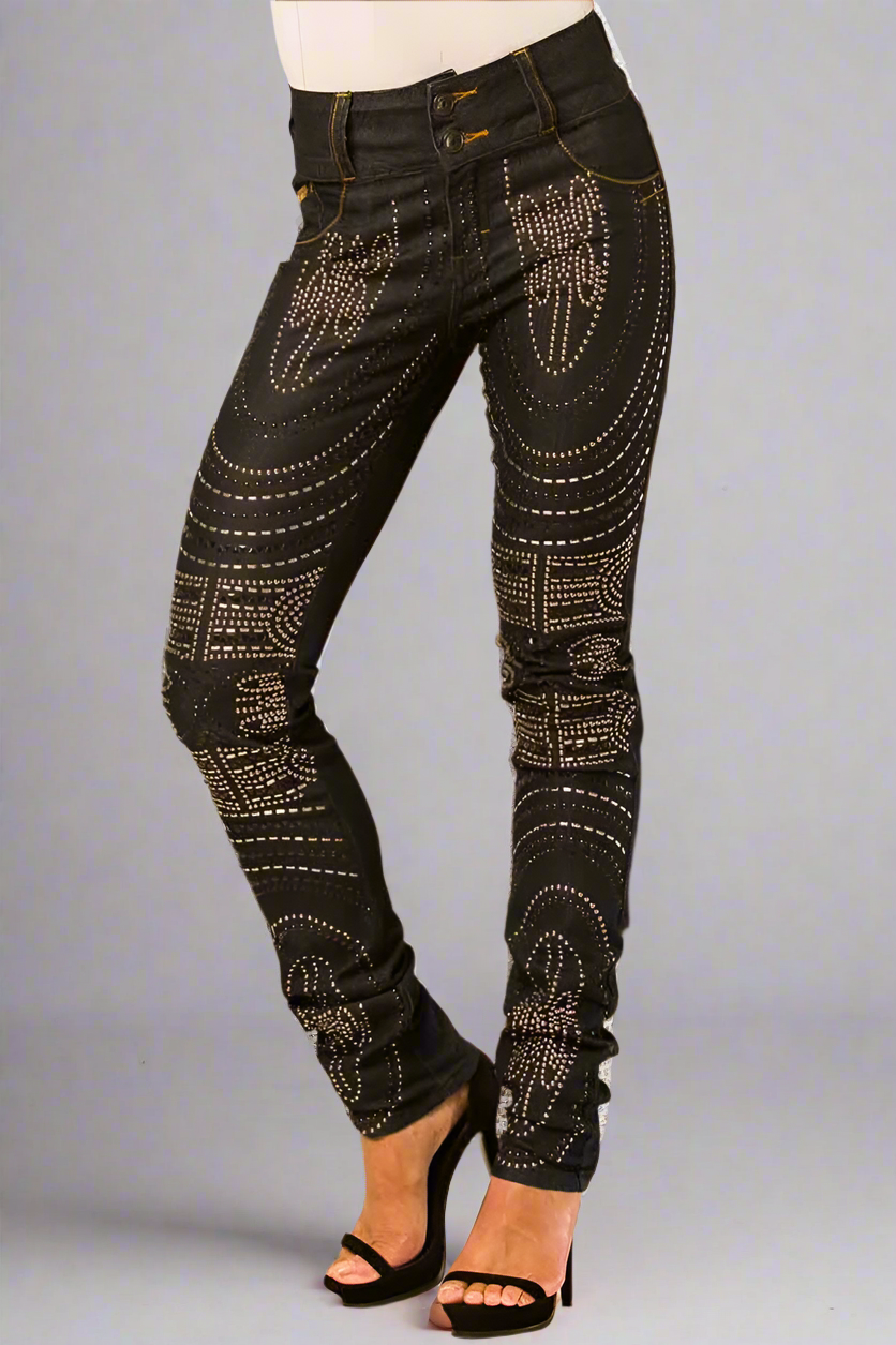 Moikana Bedazzled  Black Jeans