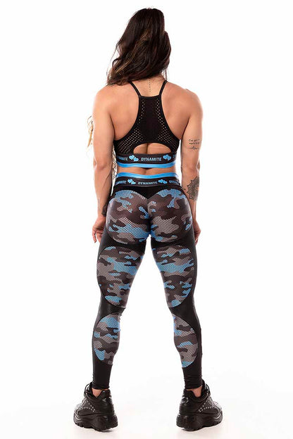 Dynamite Blue Camo Bra