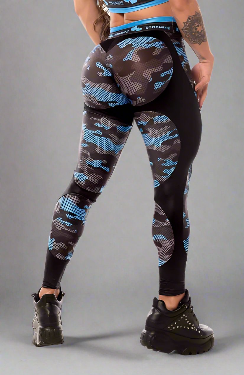 Dynamite Blue Camo Legging