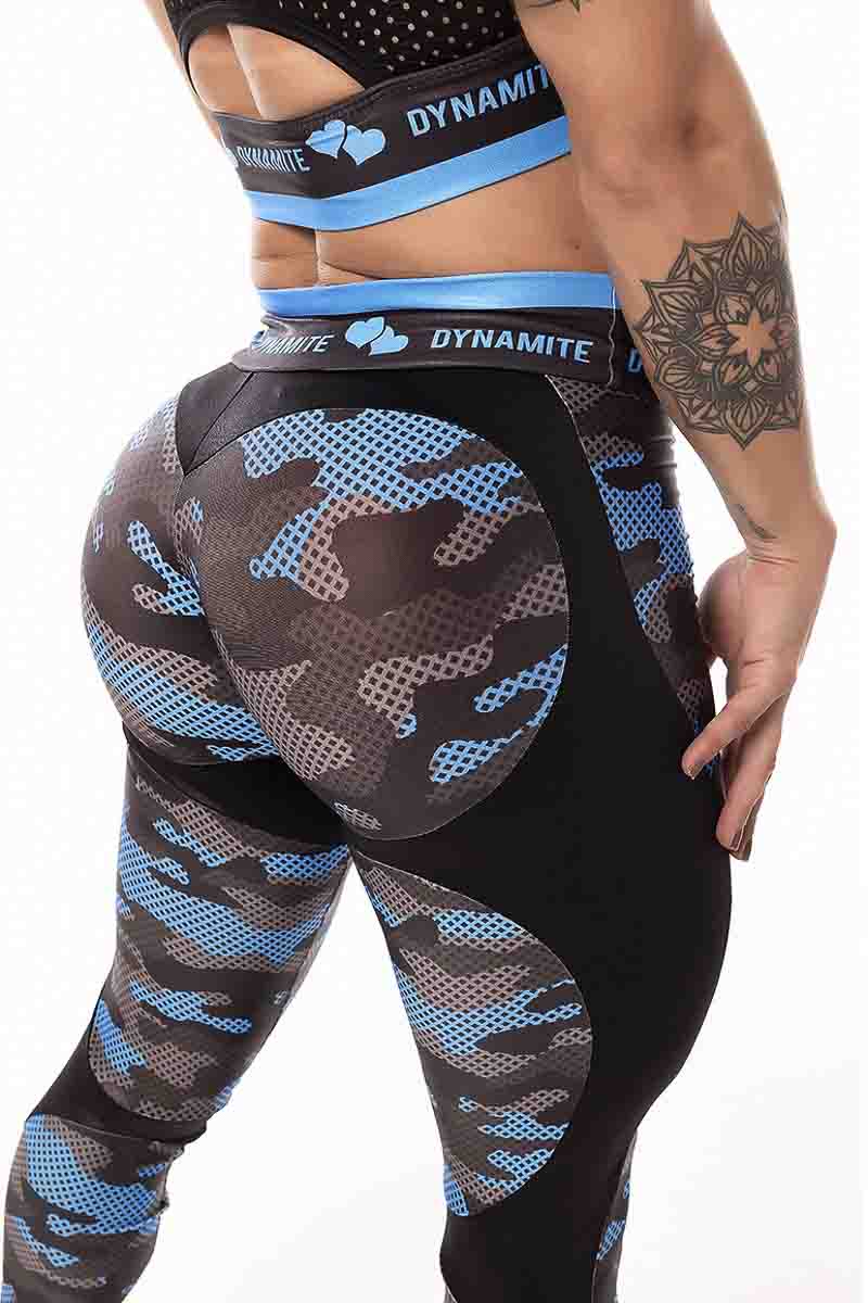 Dynamite Blue Camo Legging