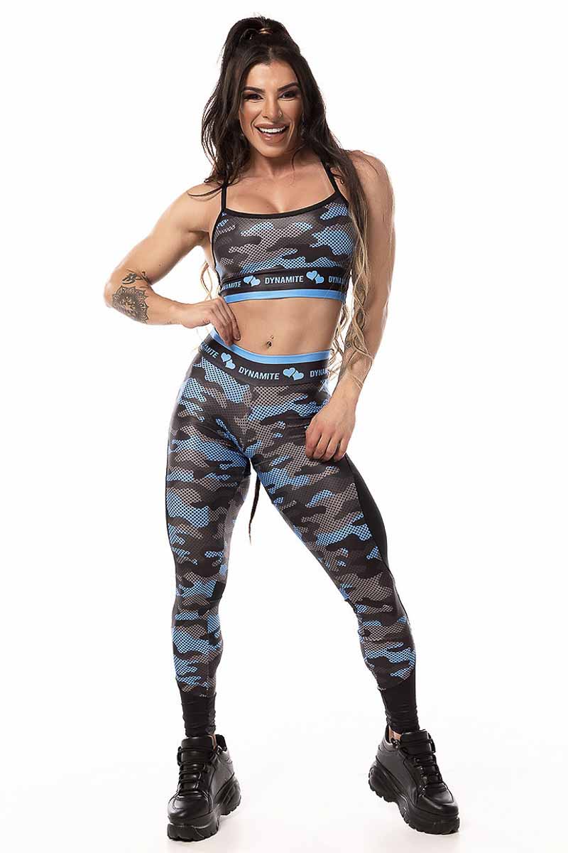 Dynamite Blue Camo Legging