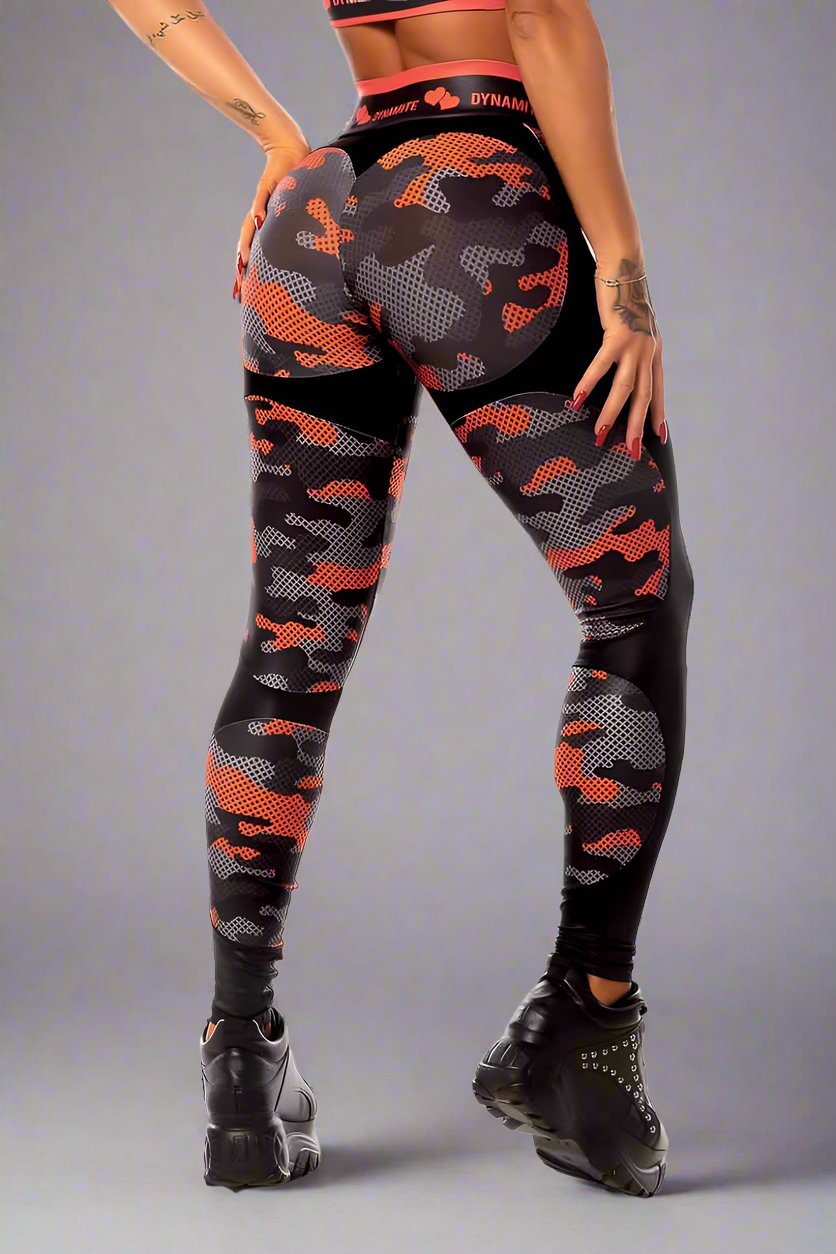 Dynamite Fire Camo Legging