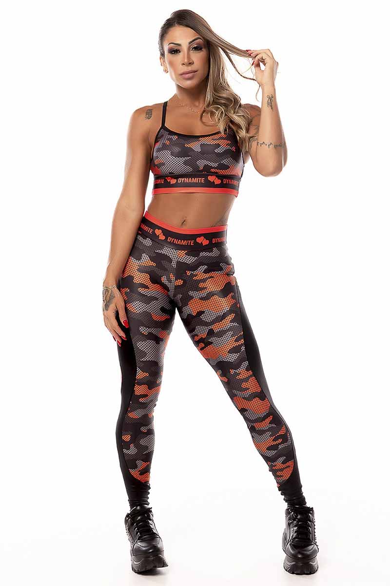 Dynamite Fire Camo Legging