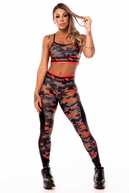 Dynamite Fire Camo Legging