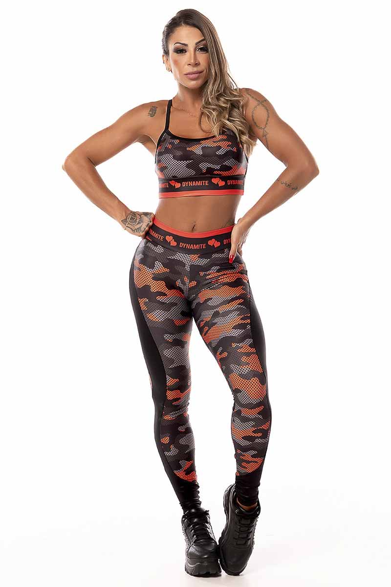 Dynamite Fire Camo Legging