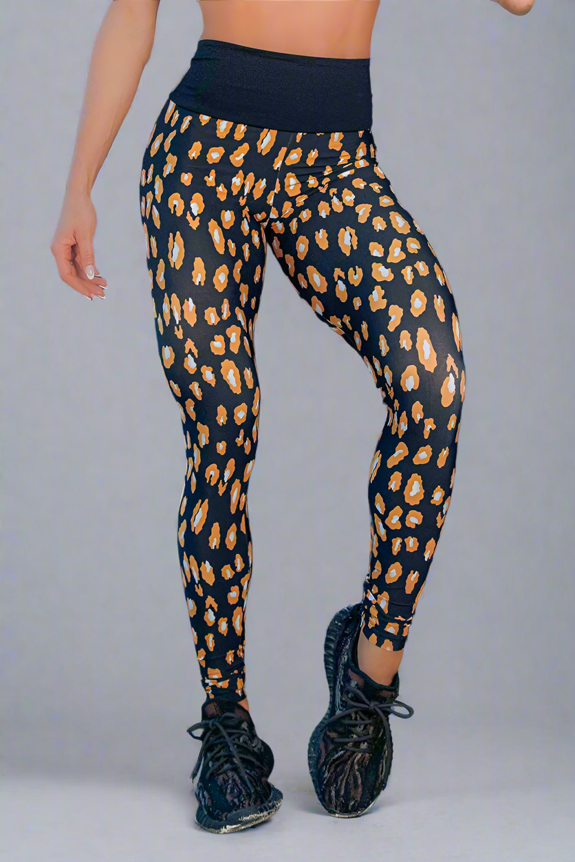 Canoan Gold Leopard Legging