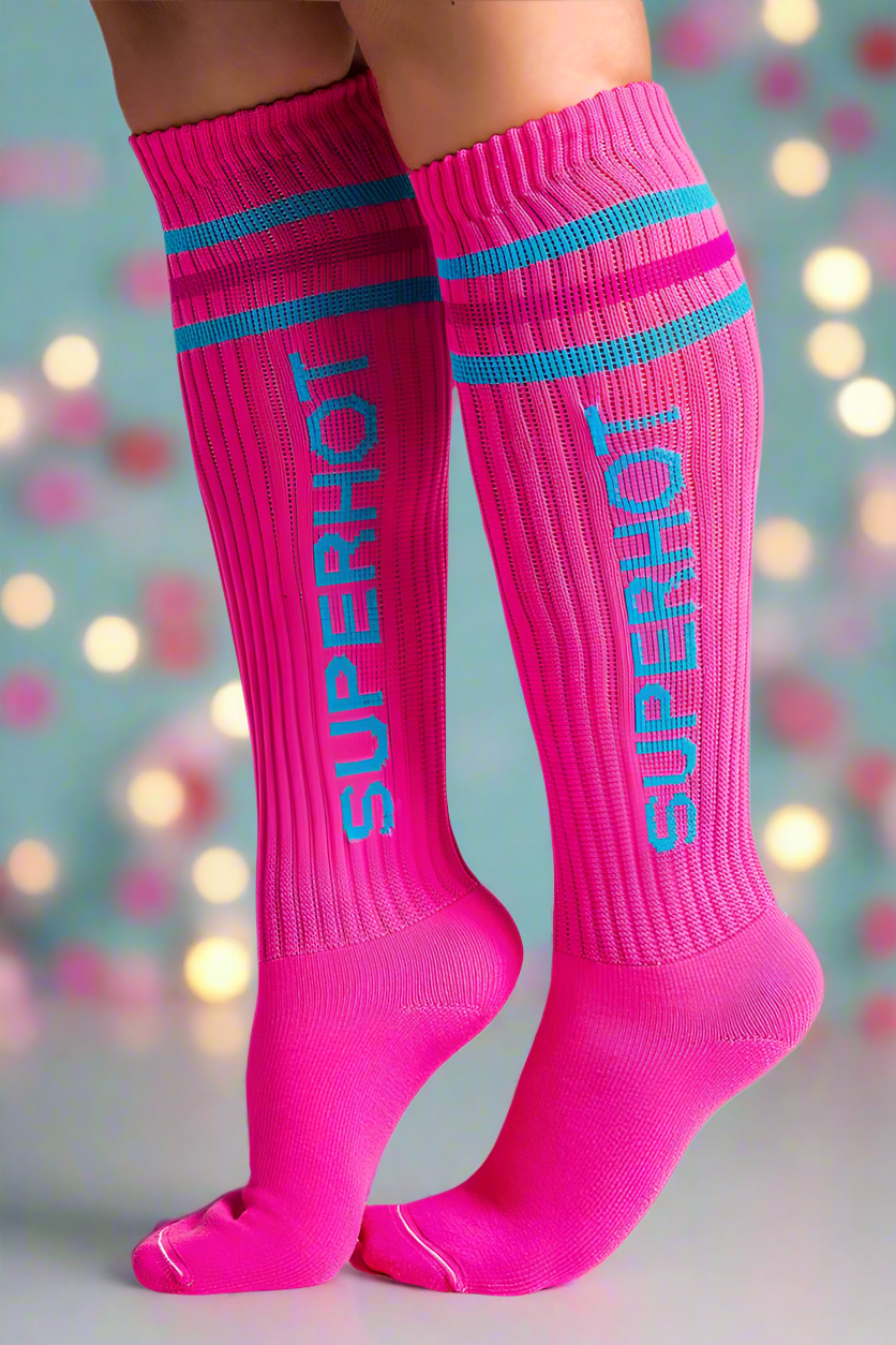 SuperHot In The Pink Socks