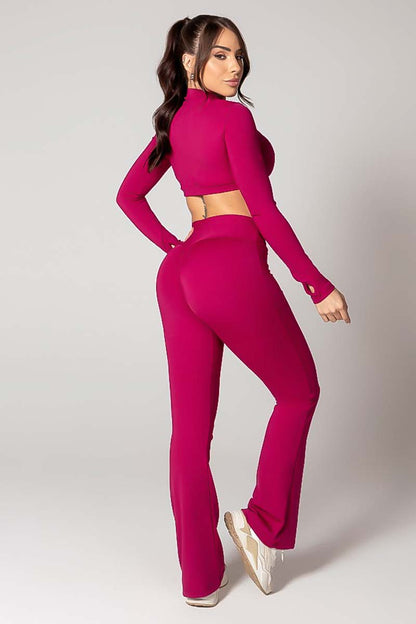 Hipkini Burgundy Scrunch Pant