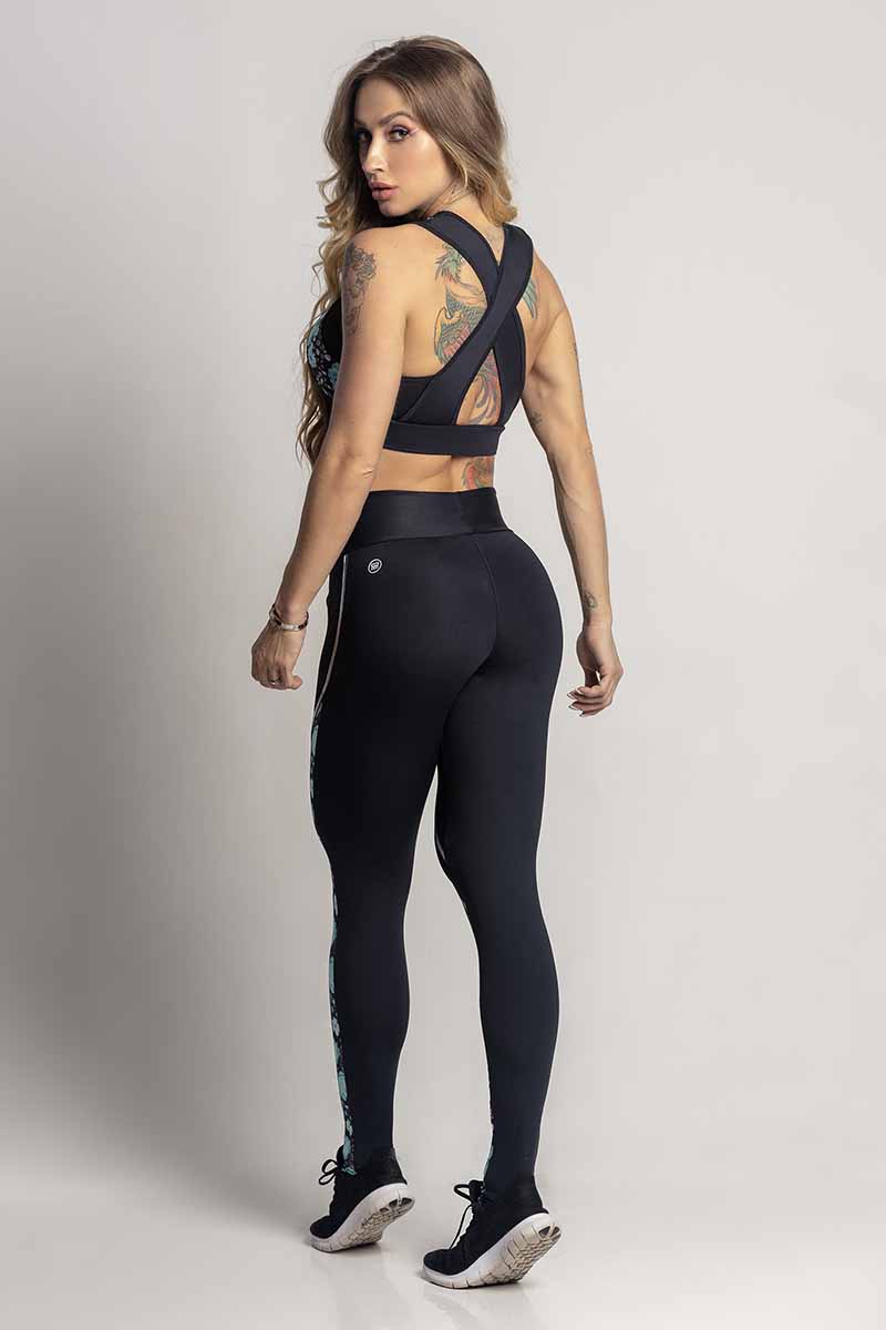 HIPKINI Black Tulle Fitness Legging with Shorts - TIGHT BUNZ ACTIVEWEAR